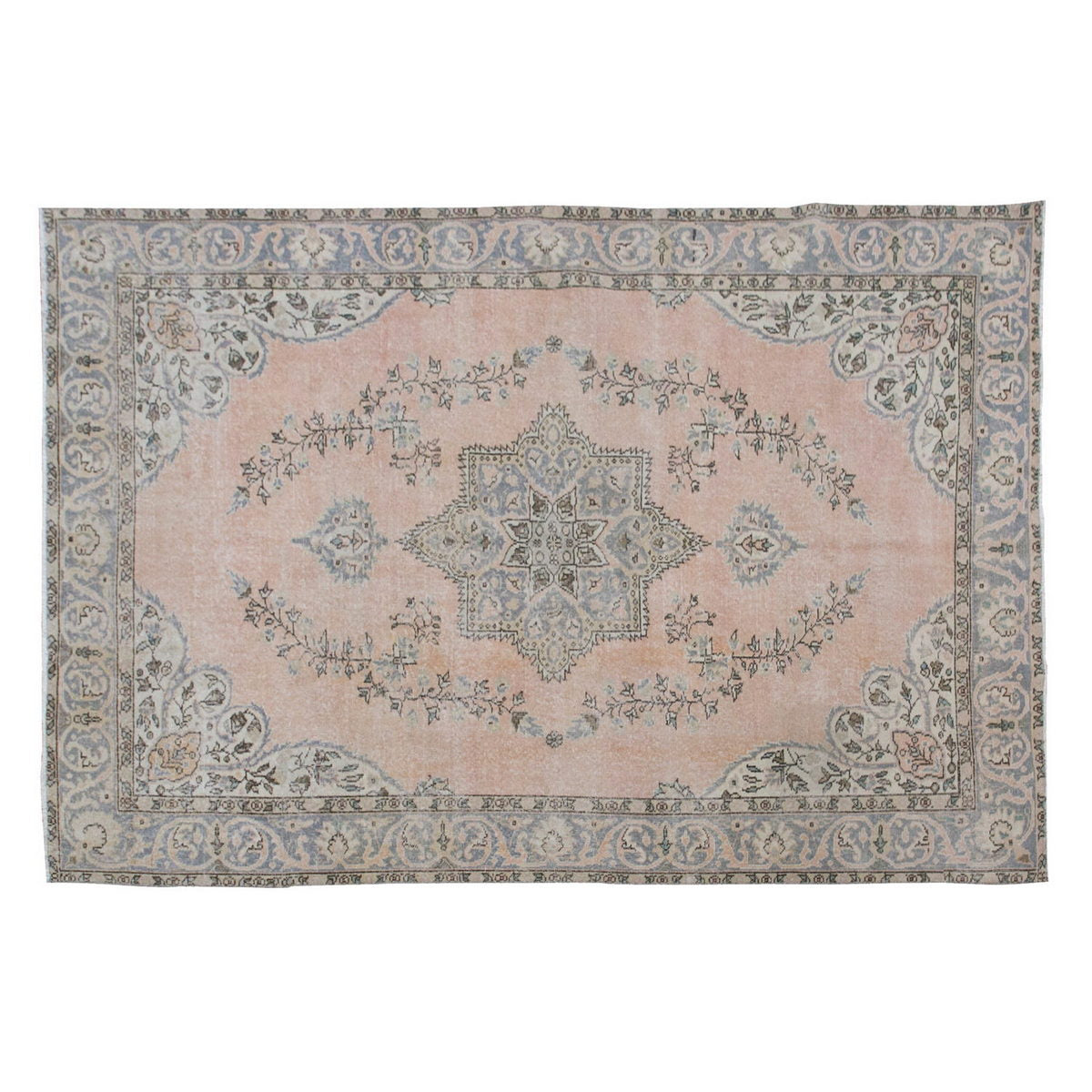 Vintage Large Rug, Oushak Area Rug 6'6" x 9'8" feet 197 x 295 cm