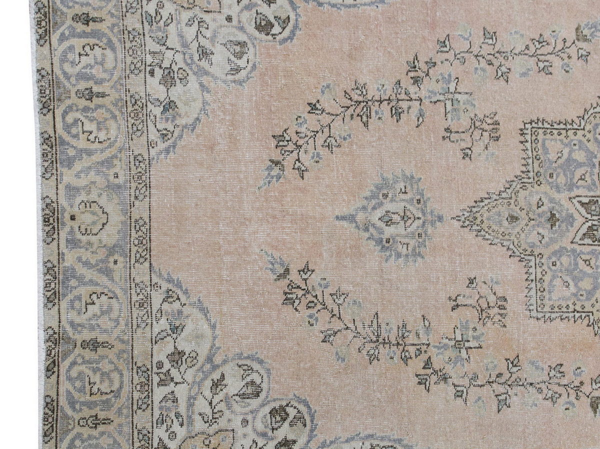 Vintage Large Rug, Oushak Area Rug 6'6" x 9'8" feet 197 x 295 cm