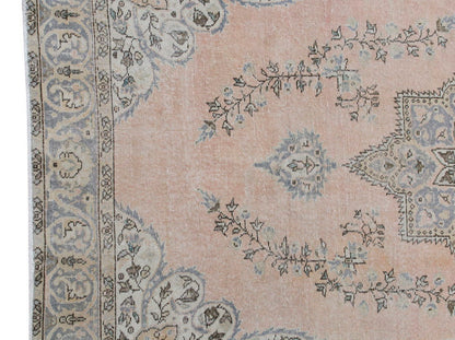 Vintage Large Rug, Oushak Area Rug 6'6" x 9'8" feet 197 x 295 cm
