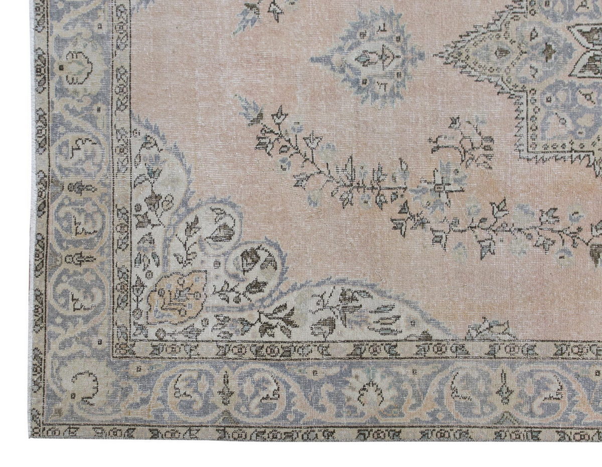 Vintage Large Rug, Oushak Area Rug 6'6" x 9'8" feet 197 x 295 cm