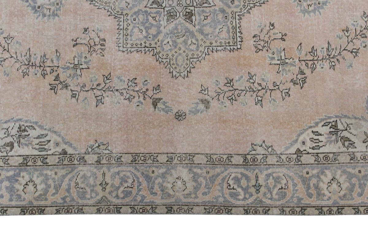 Vintage Large Rug, Oushak Area Rug 6'6" x 9'8" feet 197 x 295 cm