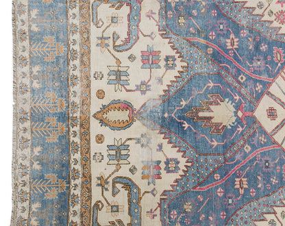 Vintage Large Rug, Oushak Area Rug 6'6" x 9'9" feet 198 x 298 cm