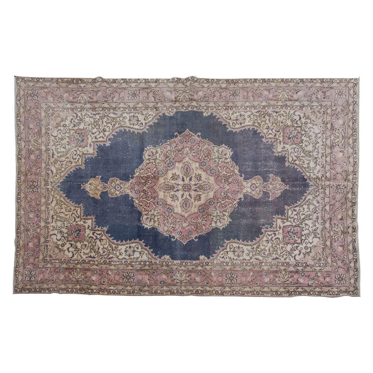 Vintage Large Rug, Oushak Area Rug 6'7" x 10'2" feet 200 x 310 cm