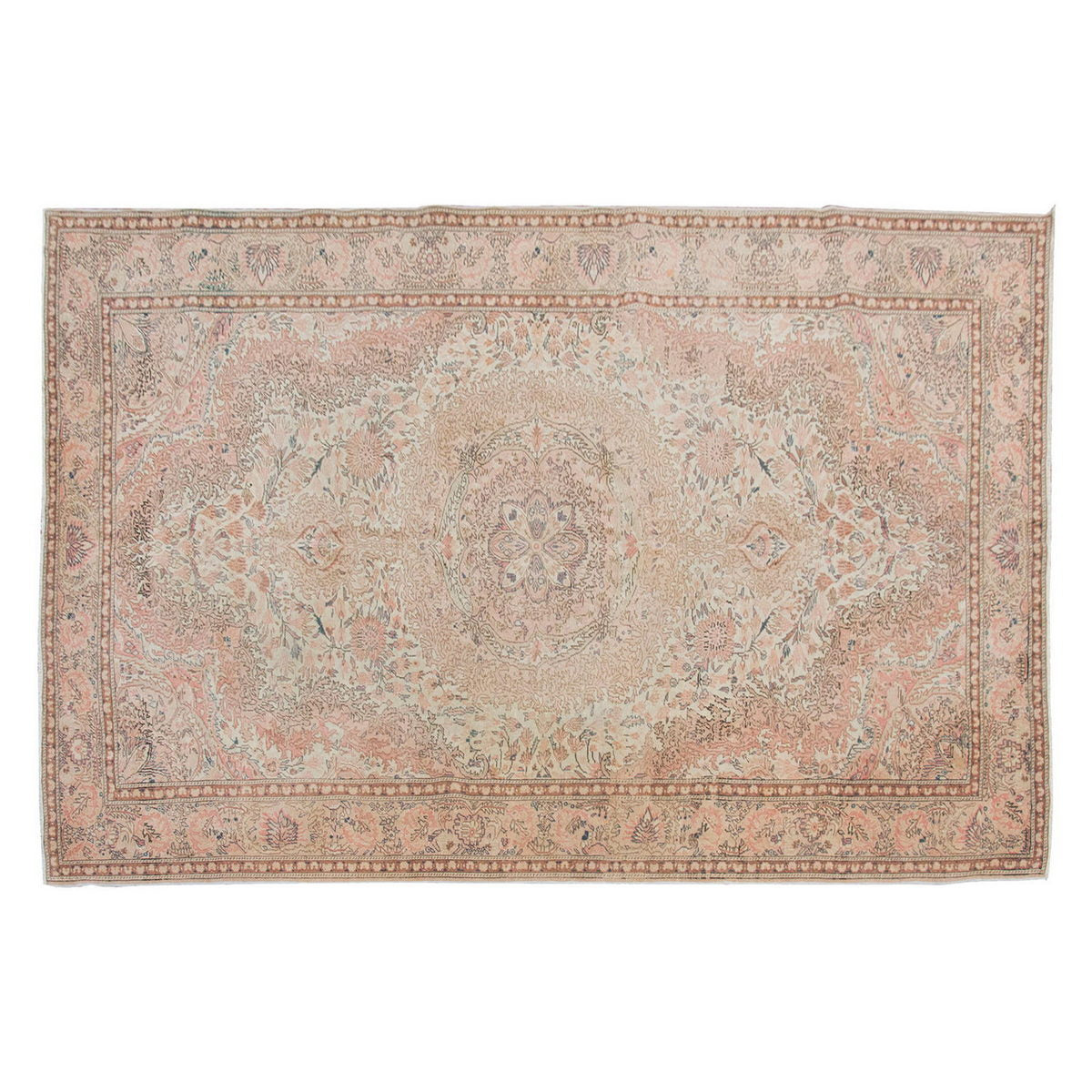 Vintage Large Rug, Oushak Area Rug 6'7" x 10 feet 200 x 305 cm