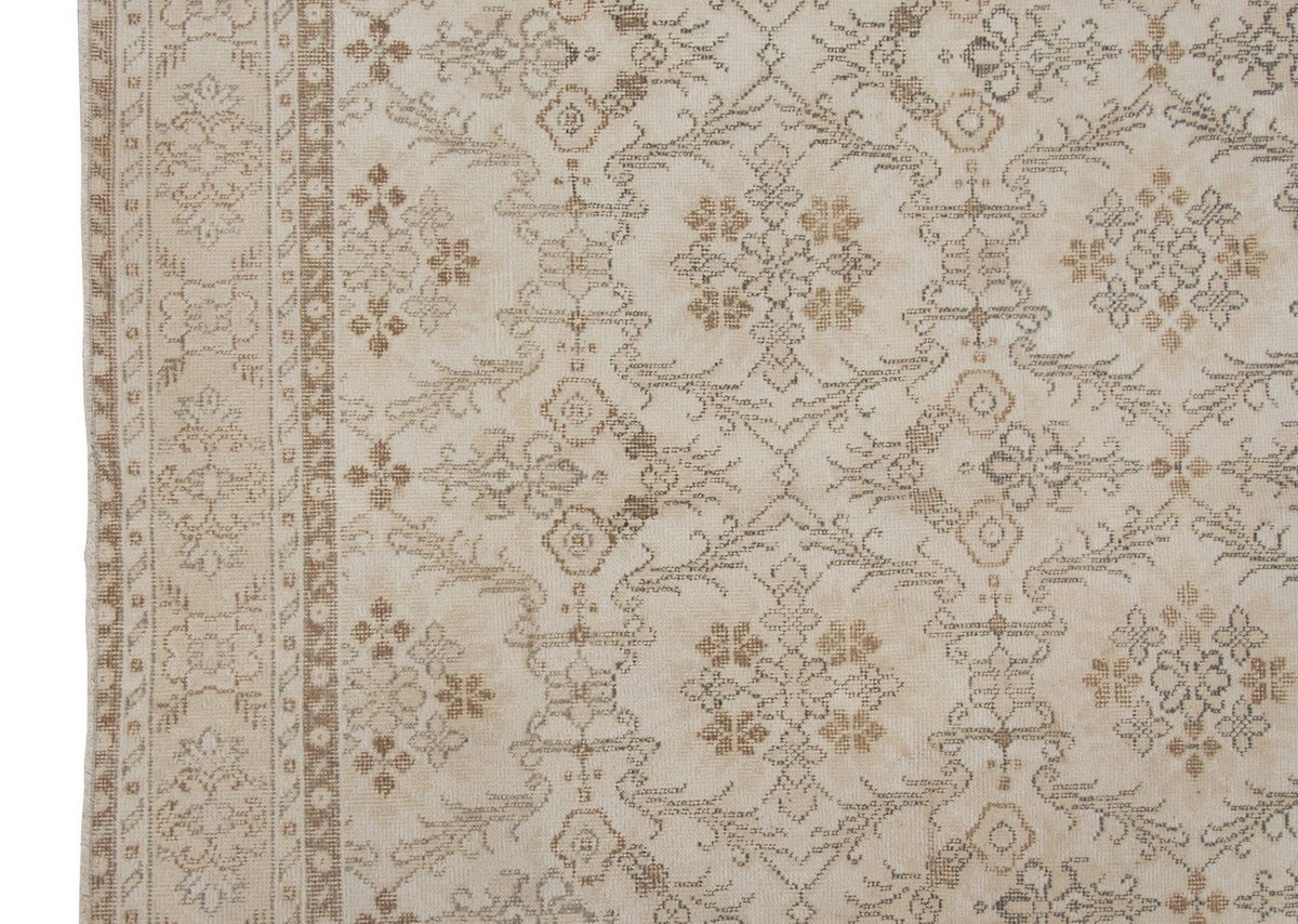 Vintage Large Rug, Oushak Area Rug 6'7" x 9'9" feet 200 x 296 cm