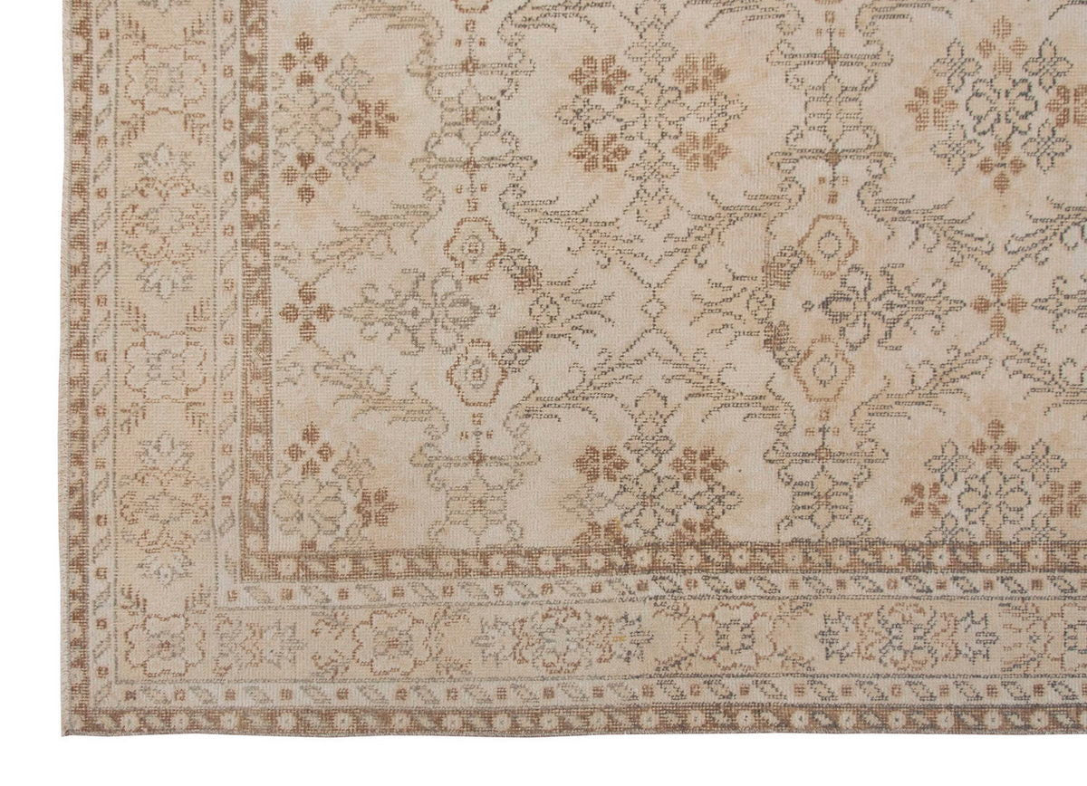 Vintage Large Rug, Oushak Area Rug 6'7" x 9'9" feet 200 x 296 cm