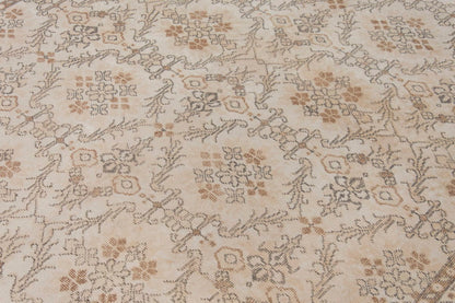 Vintage Large Rug, Oushak Area Rug 6'7" x 9'9" feet 200 x 296 cm