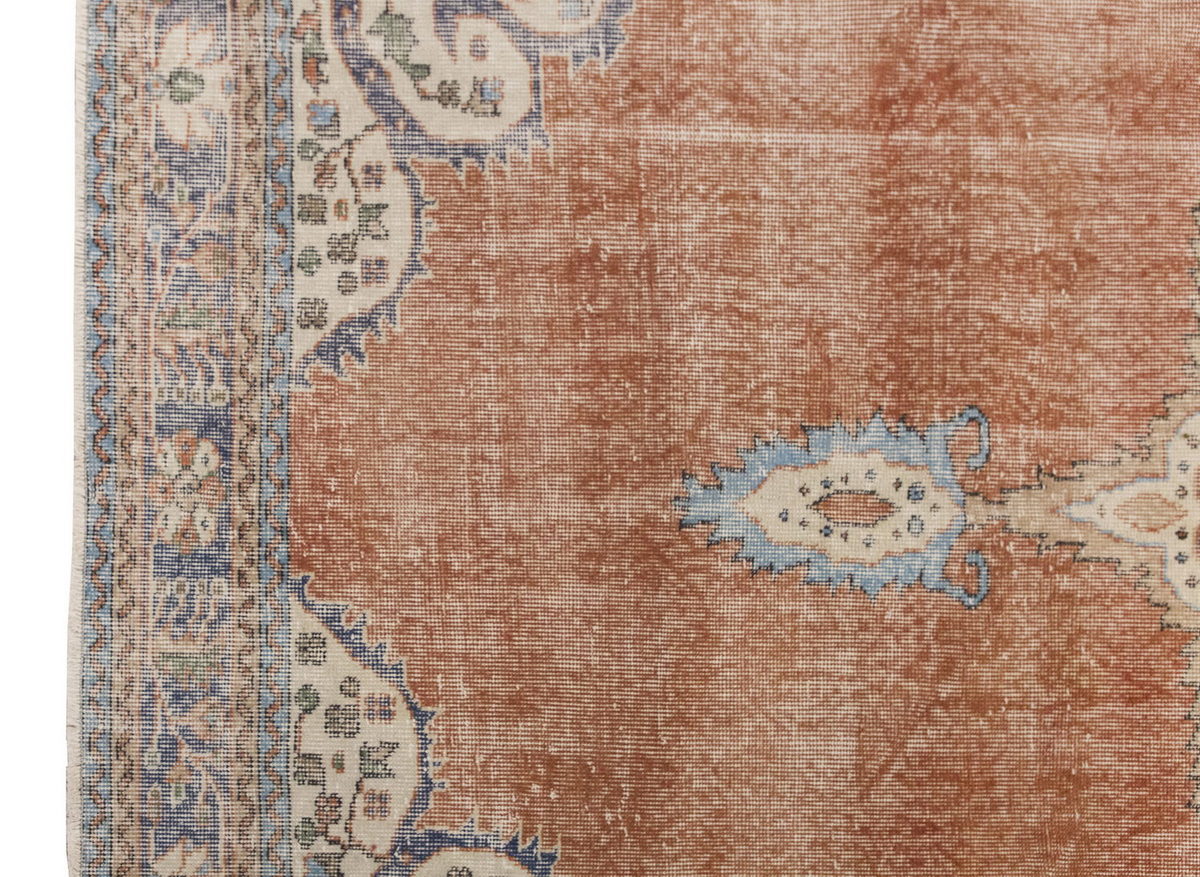 Vintage Large Rug, Oushak Area Rug 6'7 x 9'10 feet 200 x 300 cm