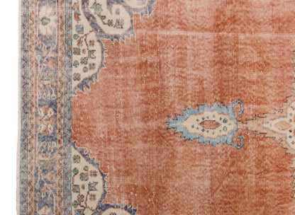 Vintage Large Rug, Oushak Area Rug 6'7 x 9'10 feet 200 x 300 cm