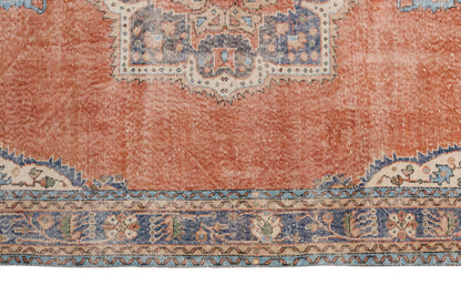 Vintage Large Rug, Oushak Area Rug 6'7 x 9'10 feet 200 x 300 cm