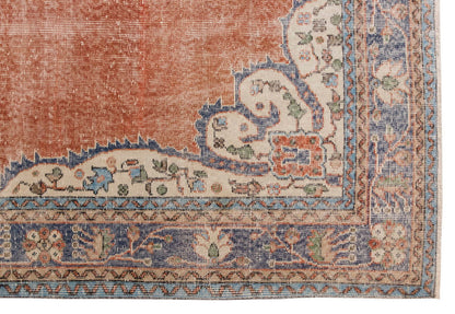 Vintage Large Rug, Oushak Area Rug 6'7 x 9'10 feet 200 x 300 cm
