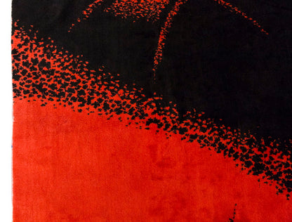 Vintage Large Rug, Oushak Area Rug 6'7 x 9'11 feet 200 x 303 cm