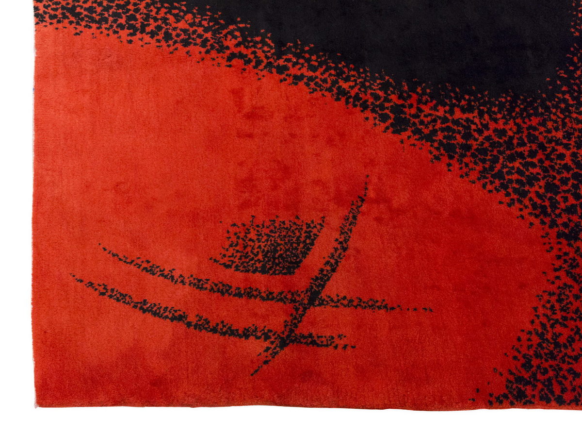 Vintage Large Rug, Oushak Area Rug 6'7 x 9'11 feet 200 x 303 cm