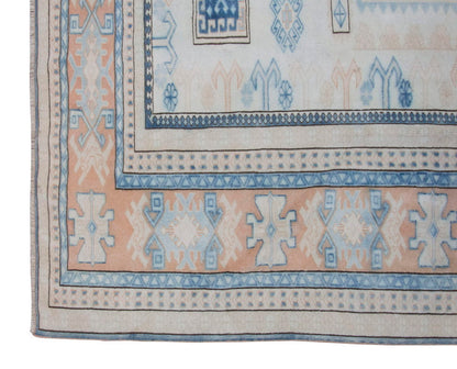 Vintage Large Rug, Oushak Area Rug 6'8" x 7'1" feet 204 x 217 cm