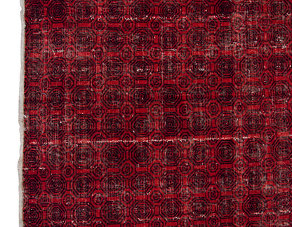 Vintage Large Rug, Oushak Area Rug 6'8" x 9'10" feet 204 x 300 cm
