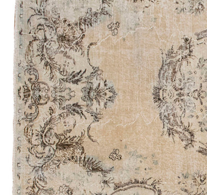 Vintage Large Rug, Oushak Area Rug 6'8" x 9'8" feet 203 x 295 cm