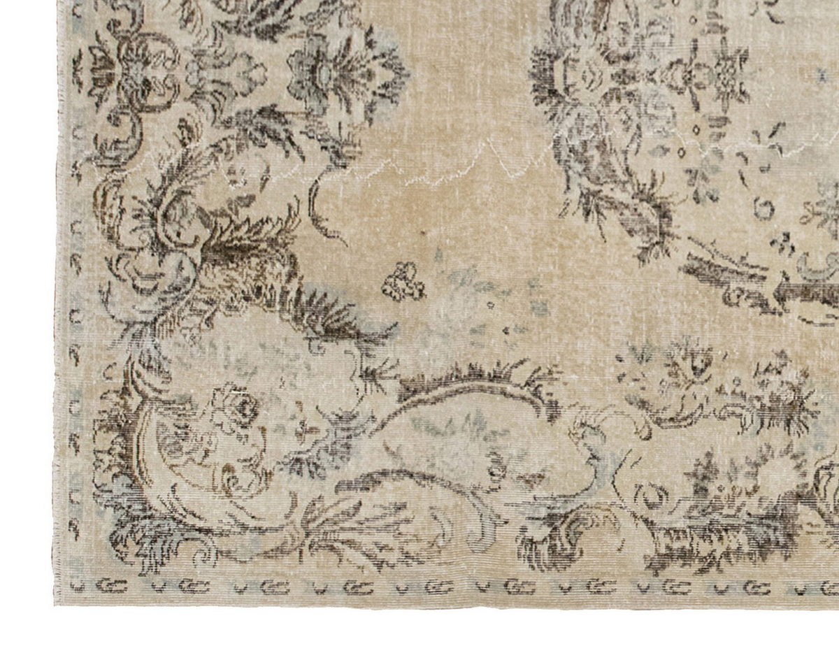 Vintage Large Rug, Oushak Area Rug 6'8" x 9'8" feet 203 x 295 cm