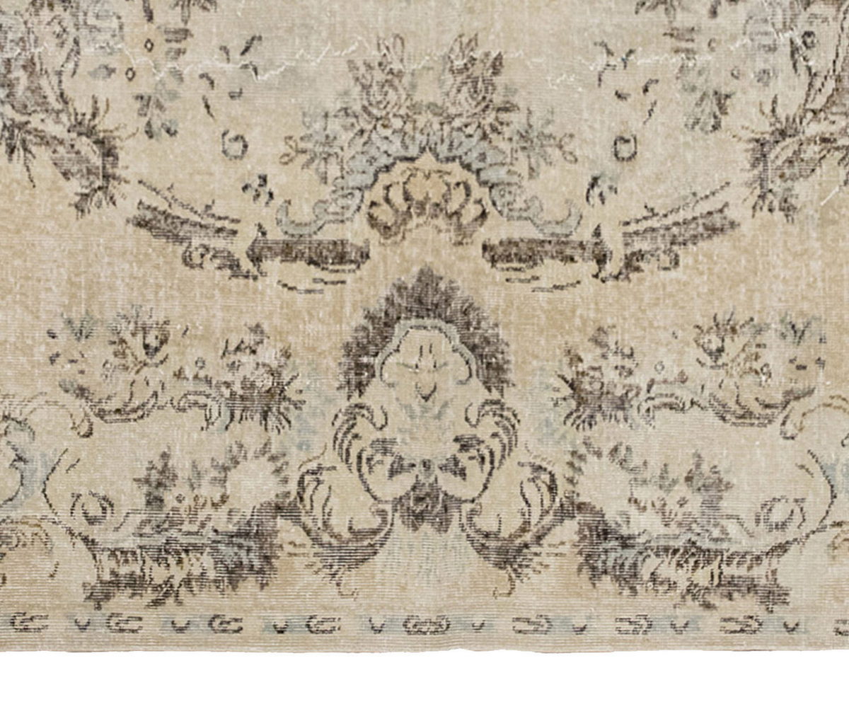 Vintage Large Rug, Oushak Area Rug 6'8" x 9'8" feet 203 x 295 cm
