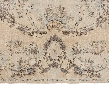Vintage Large Rug, Oushak Area Rug 6'8" x 9'8" feet 203 x 295 cm