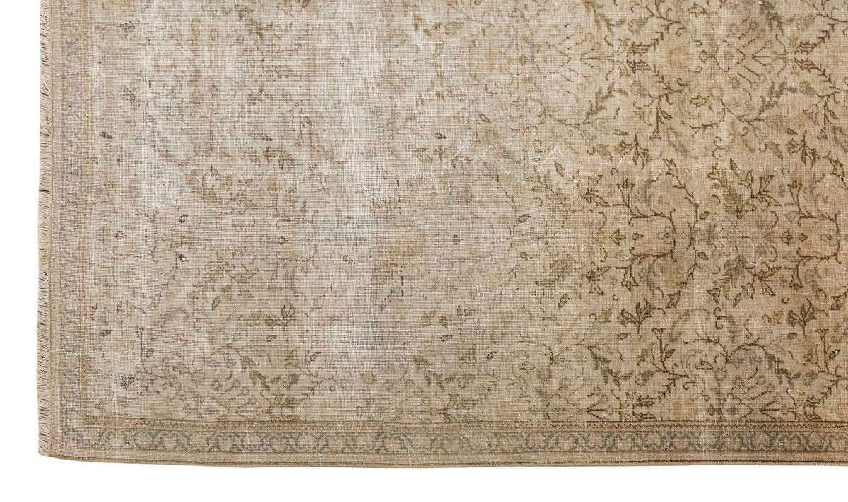 Vintage Large Rug, Oushak Area Rug 6'8 x 10'5 feet 203 x 318 cm