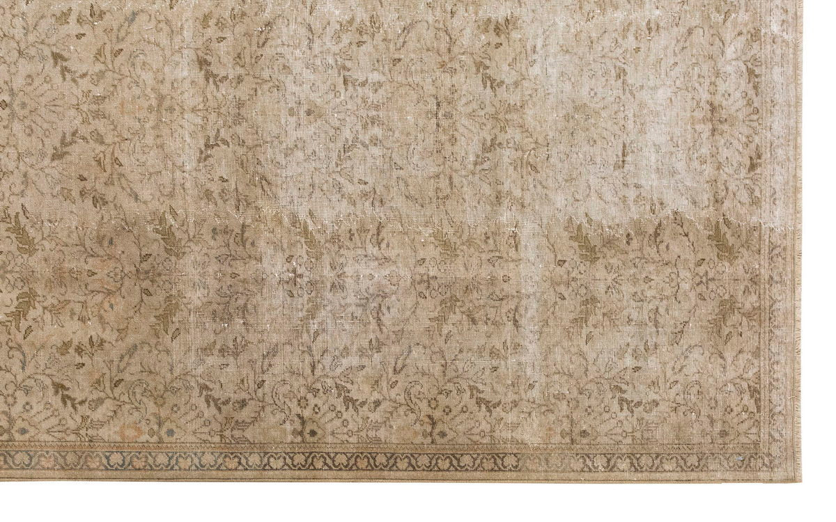 Vintage Large Rug, Oushak Area Rug 6'8 x 10'5 feet 203 x 318 cm