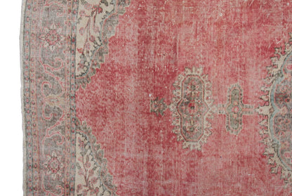 Vintage Large Rug, Oushak Area Rug 6'9" x 10'8" feet 206 x 324 cm