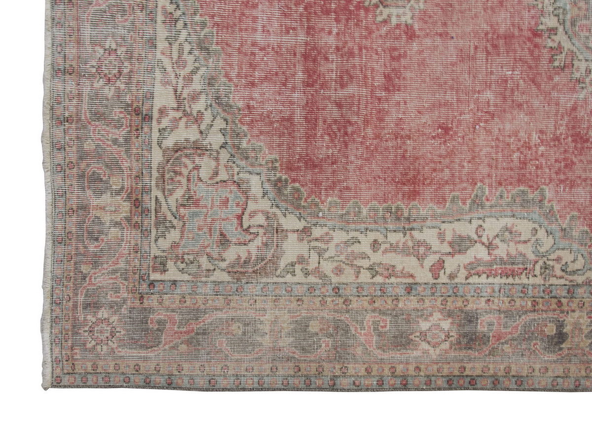 Vintage Large Rug, Oushak Area Rug 6'9" x 10'8" feet 206 x 324 cm