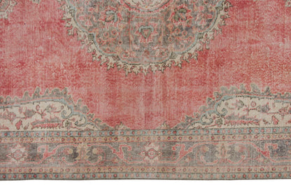 Vintage Large Rug, Oushak Area Rug 6'9" x 10'8" feet 206 x 324 cm