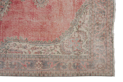 Vintage Large Rug, Oushak Area Rug 6'9" x 10'8" feet 206 x 324 cm