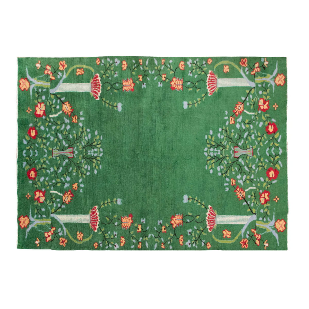 Vintage Large Rug, Oushak Area Rug 6'9 x 9'6 feet 206 x 290 cm