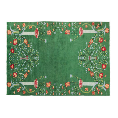 Vintage Large Rug, Oushak Area Rug 6'9 x 9'6 feet 206 x 290 cm