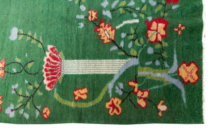 Vintage Large Rug, Oushak Area Rug 6'9 x 9'6 feet 206 x 290 cm