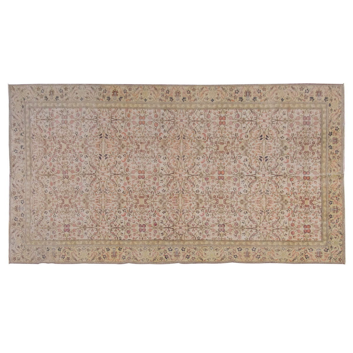 Vintage Large Rug, Oushak Area Rug 6 x 9'2" feet 182 x 280 cm