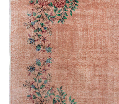 Vintage Large Rug, Oushak Area Rug 7'1" x 10 feet 217 x 306 cm