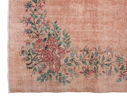 Vintage Large Rug, Oushak Area Rug 7'1" x 10 feet 217 x 306 cm