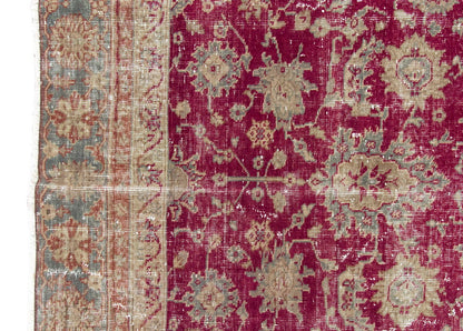 Vintage Large Rug, Oushak Area Rug 7'10" x 11'8" feet 240 x 355 cm