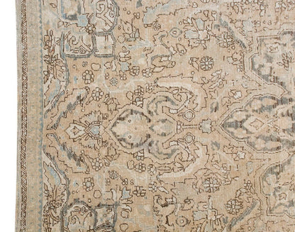 Vintage Large Rug, Oushak Area Rug 7'2" x 10'10" feet 218 x 330 cm
