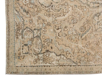 Vintage Large Rug, Oushak Area Rug 7'2" x 10'10" feet 218 x 330 cm