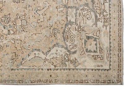 Vintage Large Rug, Oushak Area Rug 7'2" x 10'10" feet 218 x 330 cm
