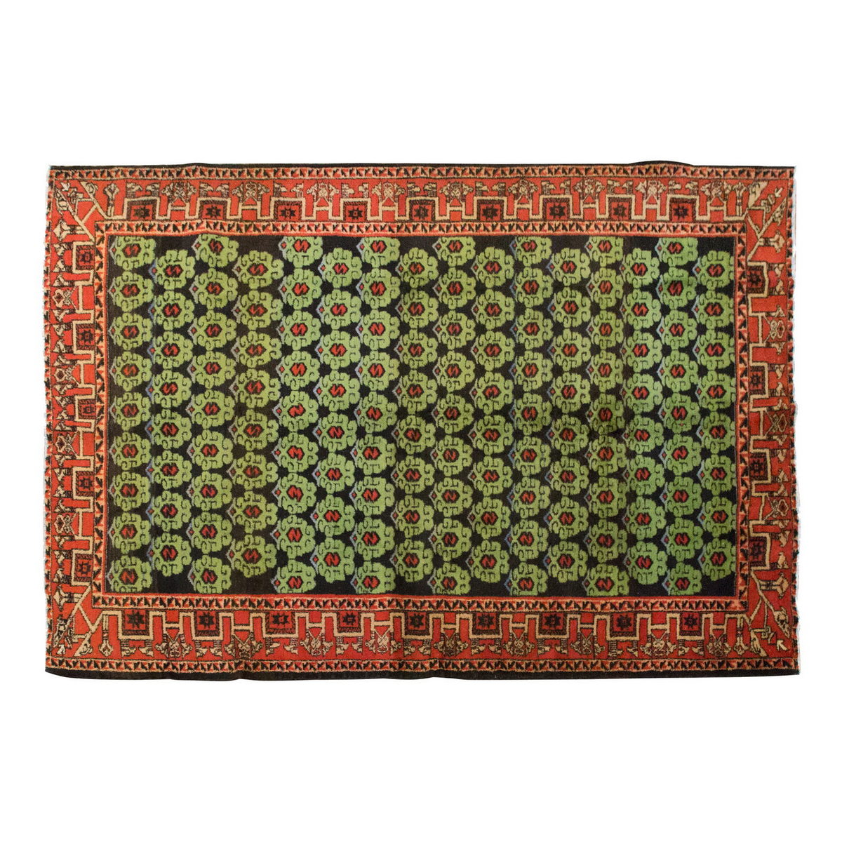 Vintage Large Rug, Oushak Area Rug 7'2 x 9'9 feet 218 x 296 cm