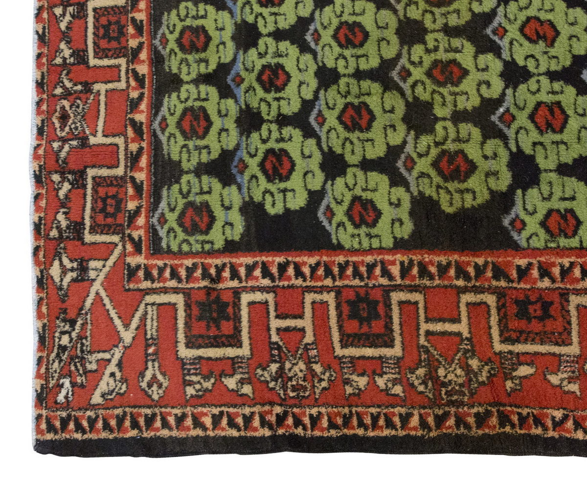 Vintage Large Rug, Oushak Area Rug 7'2 x 9'9 feet 218 x 296 cm