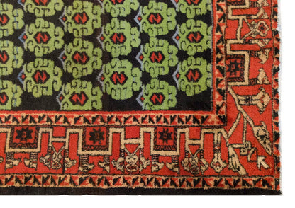 Vintage Large Rug, Oushak Area Rug 7'2 x 9'9 feet 218 x 296 cm