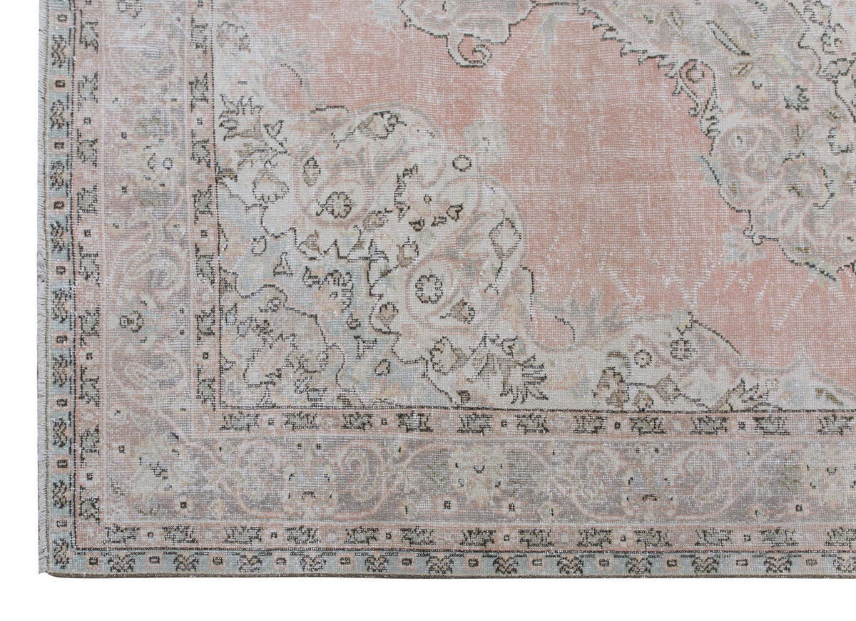 Vintage Large Rug, Oushak Area Rug 7'3" x 10'9" feet 220 x 328 cm
