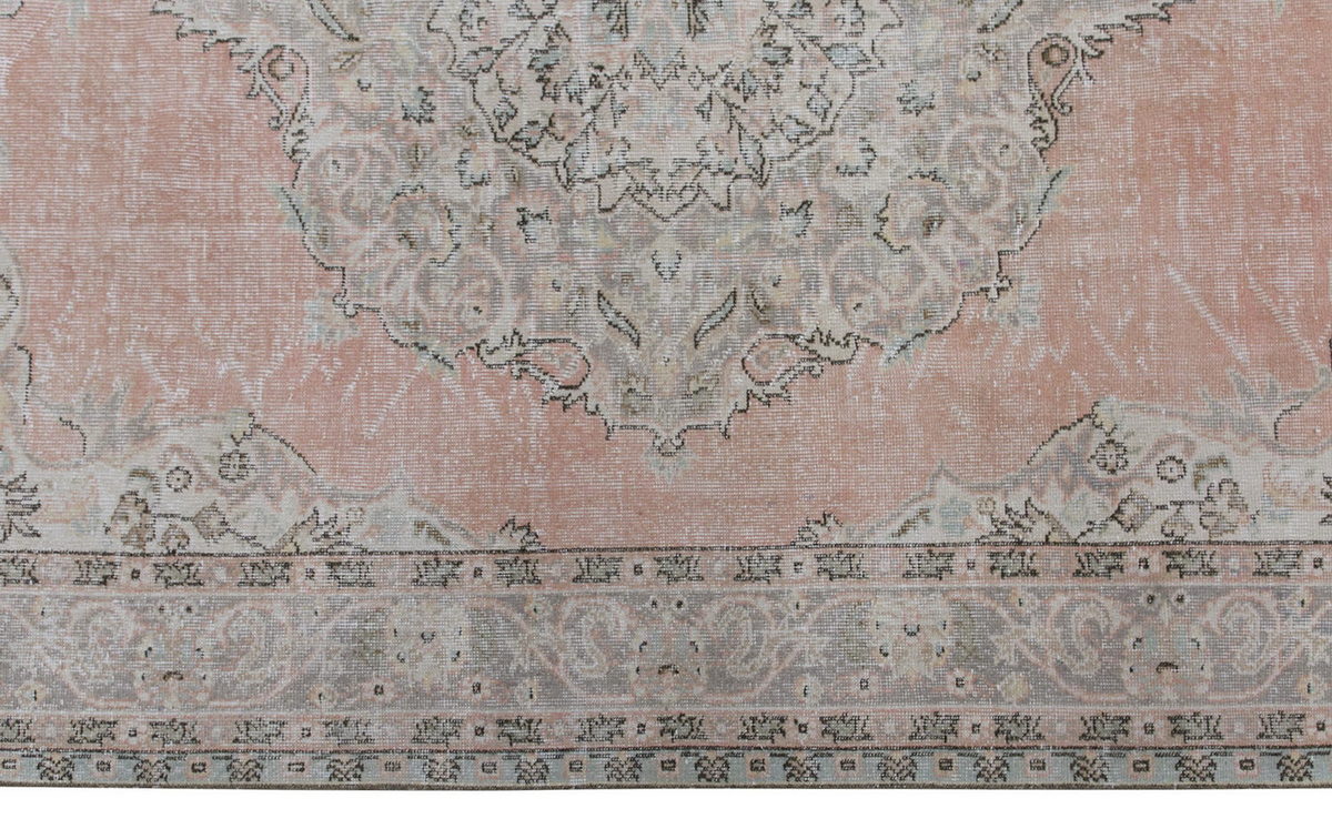 Vintage Large Rug, Oushak Area Rug 7'3" x 10'9" feet 220 x 328 cm