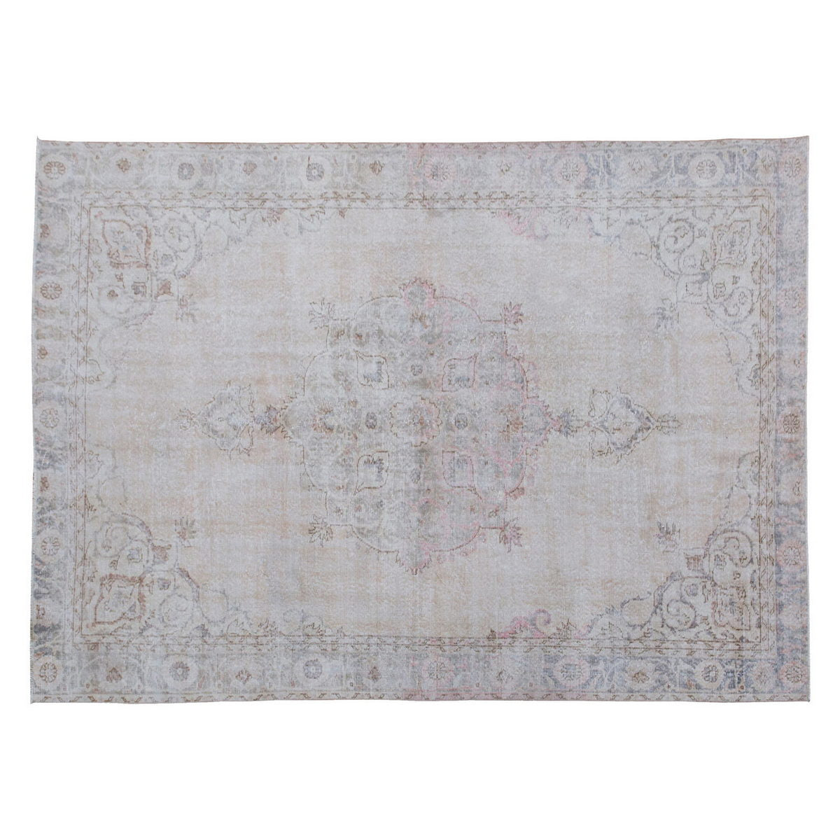 Vintage Large Rug, Oushak Area Rug 7'3" x 9'10" feet 220 x 300 cm