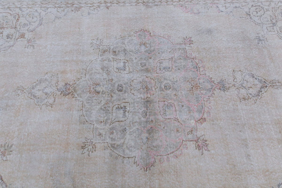 Vintage Large Rug, Oushak Area Rug 7'3" x 9'10" feet 220 x 300 cm