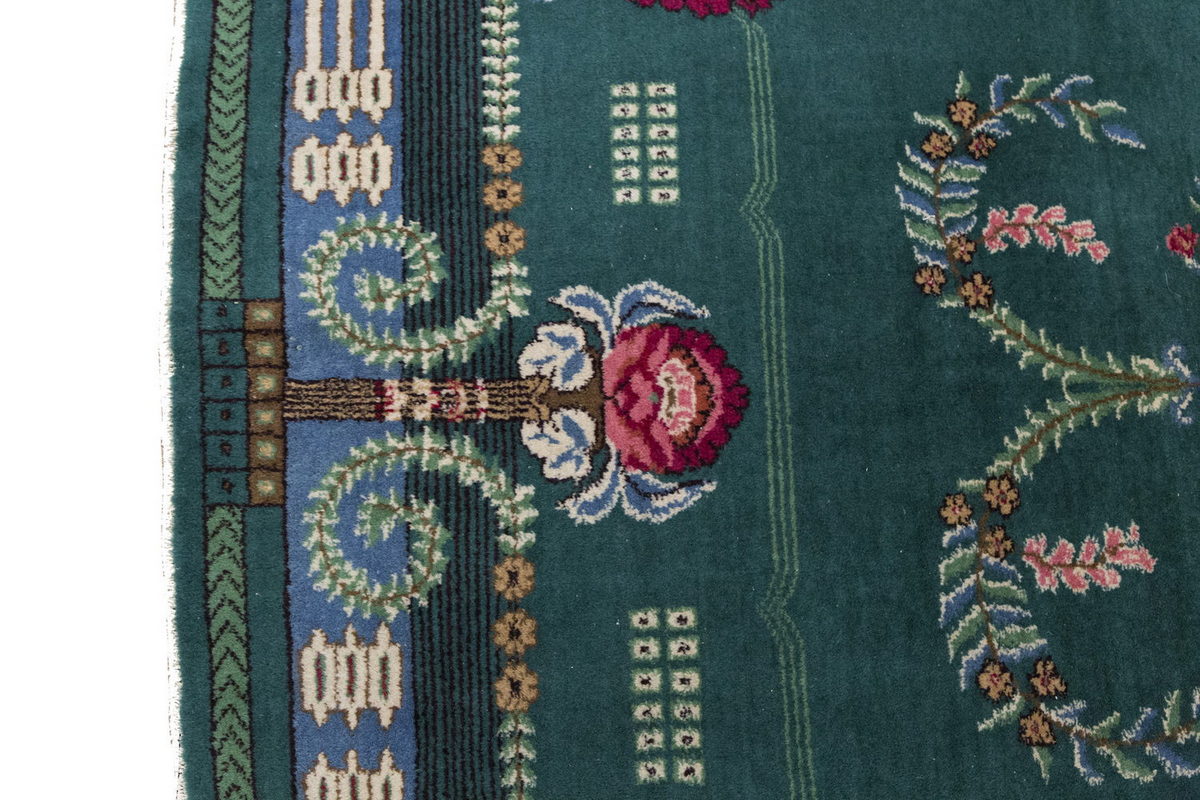 Vintage Large Rug, Oushak Area Rug 7'3 x 10 feet 222 x 305 cm