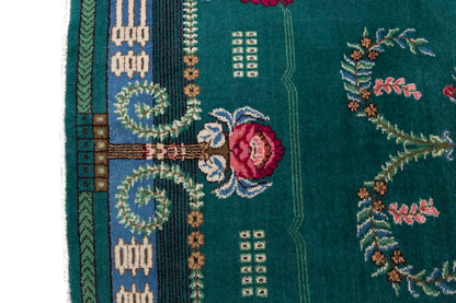 Vintage Large Rug, Oushak Area Rug 7'3 x 10 feet 222 x 305 cm