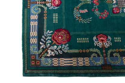 Vintage Large Rug, Oushak Area Rug 7'3 x 10 feet 222 x 305 cm