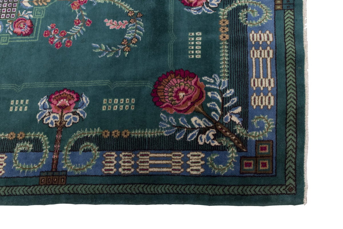 Vintage Large Rug, Oushak Area Rug 7'3 x 10 feet 222 x 305 cm